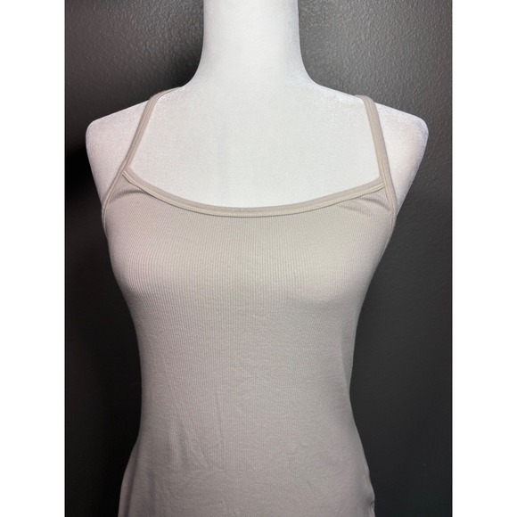 SKIMS Dresses & Skirts - SKIMS Cotton Rib Long Tank Dress Bone Beige Racerback Maxi XL